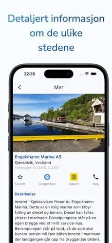 Detaljer om et fyllingspunkt